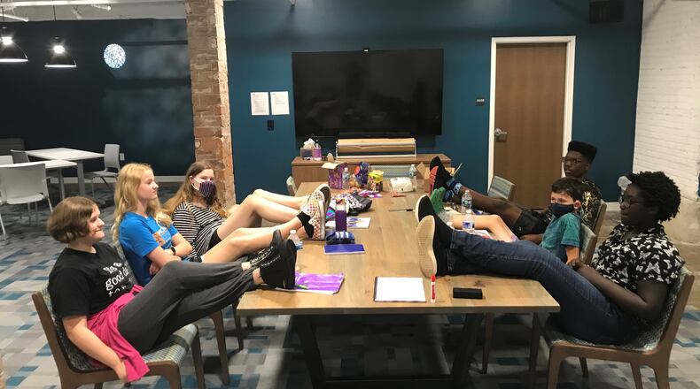 Children and teen participants of the "Plagiarism is Fun! The Musical," set to premiere at The Brightside Music & Event Venue in Dayton on Aug. 10 and 11.