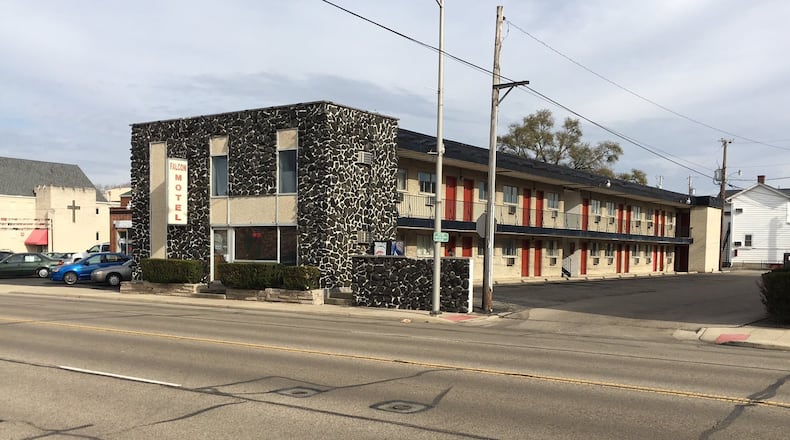 Fairborn officials are preparing to demolish two shuttered motels, including the Falcon Motel, 36 N. Broad St., seen here in a 2016 file photo. CHUCK HAMLIN / STAFF