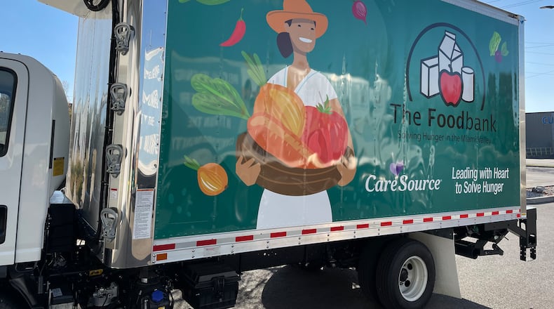 CareSource has sponsored a new truck for the Foodbank Dayton. CONTRIBUTED
