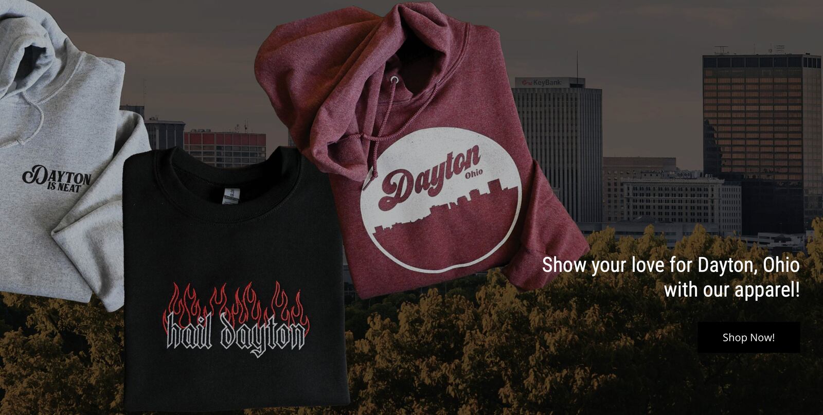 An assortment of Dayton-centric attire can be found at Heart Mercantile in the Oregon District. 