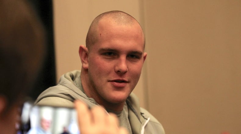 Billy Price speaks at a press conference on Dec. 27, 2016, at the Camelback Inn.