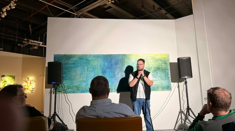 Mike Shea performs at the Dana L. Wiley Gallery inside Front Street. RACHEL NICOLE PETERS/CONTRIBUTED