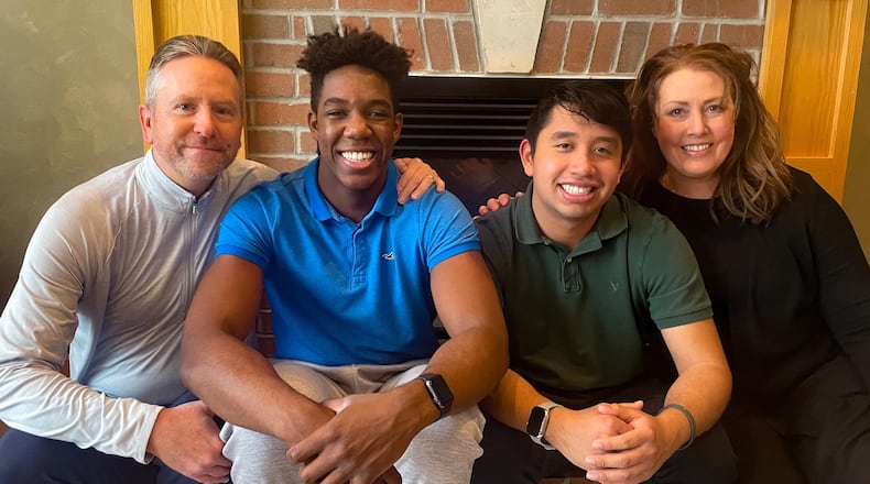 The Callaghan Family, from left: Scott, Solomon, Zeke and Marquessa. CONTRIBUTED