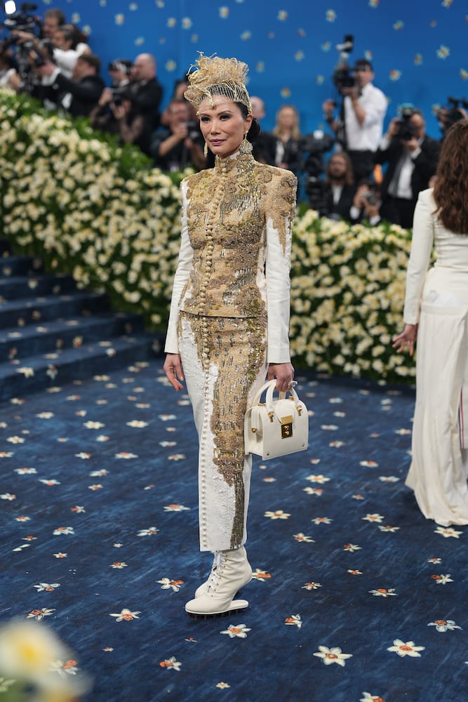 Wendi Murdoch at the Metropolitan Museum of Art's Costume Institute benefit gala in New York, May 5, 2025. (Amir Hamja/The New York Times)
