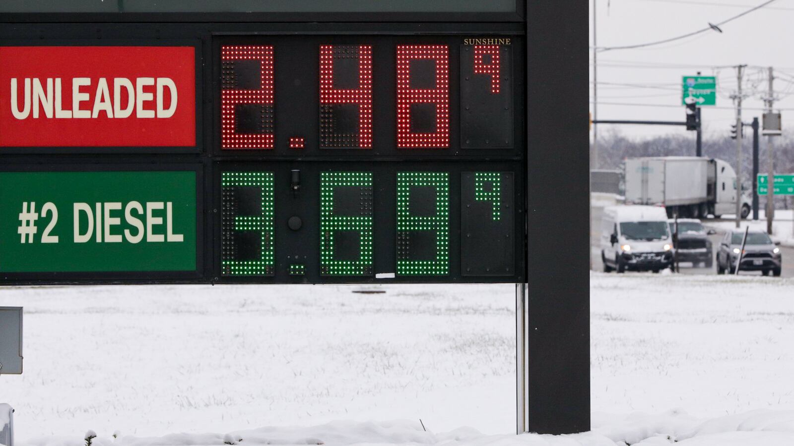 The average cost for a gallon of gas dipped under $3 to its lowest point since May 2021. On Monday, Dayton, Springfield, Hamilton and Middletown saw prices as low as $2.02, $2.17, $2.35 and $2.45, respectively, according to gas station pricing app GasBuddy. Gas was 2.49 at Flying J on Northwoods Boulevard in Vandalia on Tuesday. BRYANT BILLING/STAFF