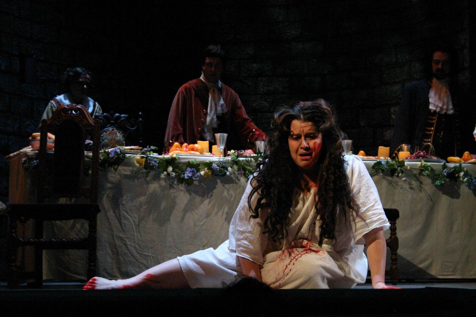 Soprano Andrea Chenoweth Wells performing as Lucia di Lammermoor, a tragic opera by by Italian composer Gaetano Donizetti.