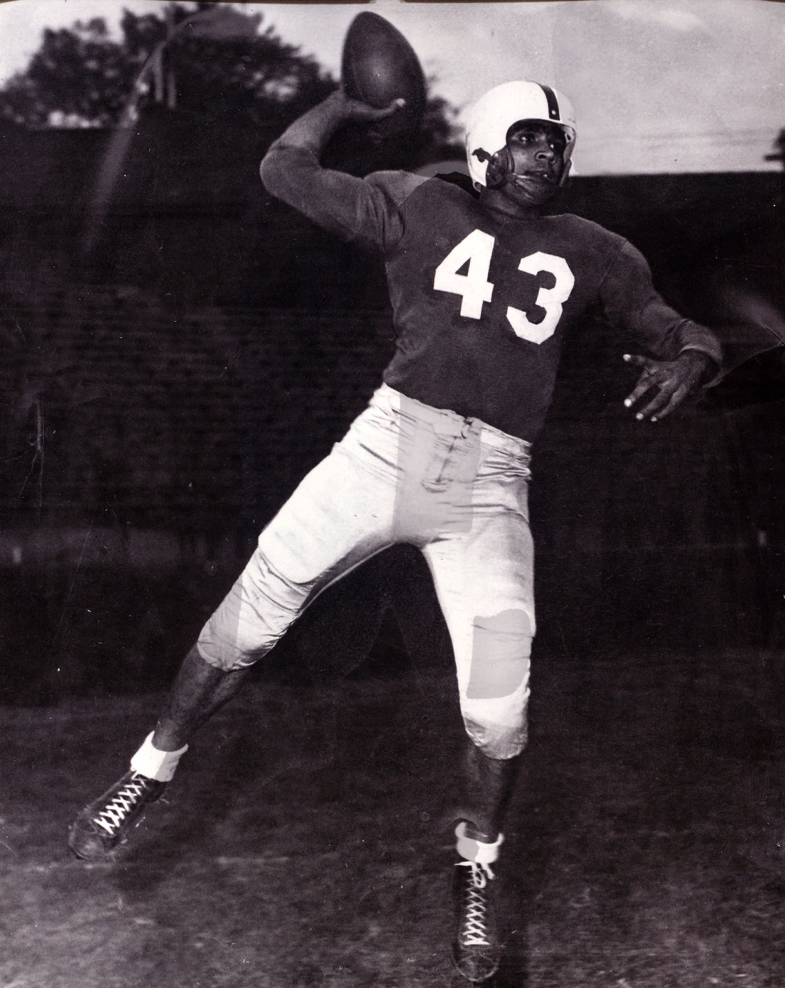 Drake University quarterback Johnny Bright was a first team All-American who finished fifth in Heisman voting in 1951 and was later a first round draft pick in NFL. He was later inducted into the Canadian Football League Hall of Fame and College Football Hall of Fame. DRAKE UNIVERSITY / CONTRIBUTED PHOTO