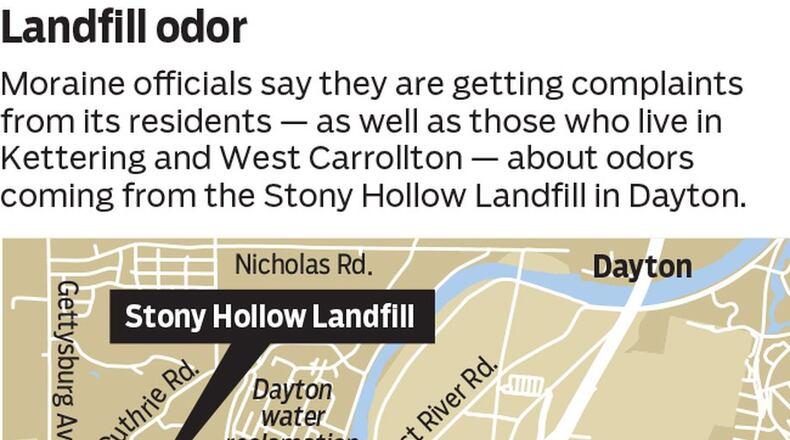 Moraine is asking Montgomery County to stop taking waste to Stony Hollow Landfill in Dayton.