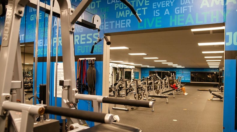 The expanded area in the Huber Heights YMCA wellness center. CONTRIBUTED