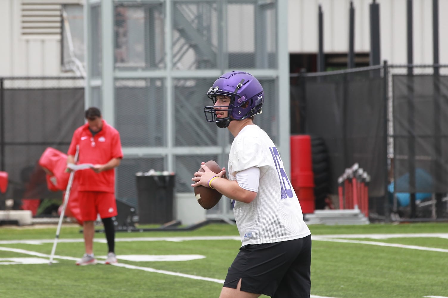Ohio State Football 7 on 7 Mechanicsburg QB Conley Bogard