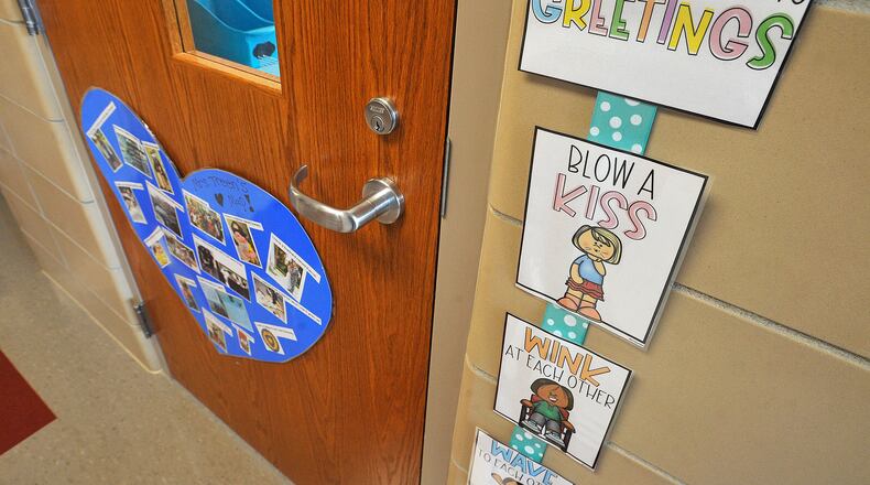 Students returned this month to in-person classes at Orchard Park Elementary School in Kettering as the school district resumed face-to-face instruction for the first time since March. MARSHALL GORBY\STAFF