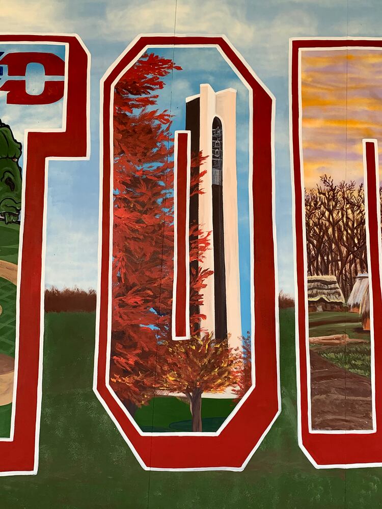 PHOTOS: New mural sends greetings from the Gem City