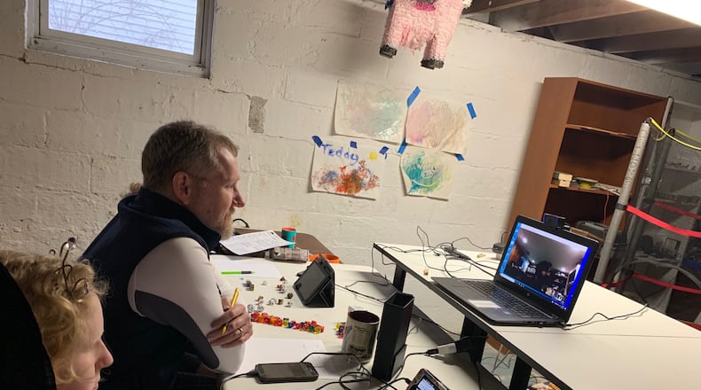 In addition to doing online schoolwork at home, Janine Jenista’s kids were able to have fun with their friends via online gaming, thanks to some technical support from their dad, Todd Jenista. CONTRIBUTED PHOTO