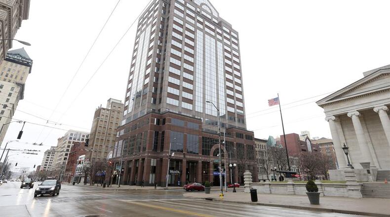 The Fifth Third Center sits at the southwest corner of Main and Third Streets in downtown Dayton. The building was constructed in 1989. LISA POWELL / STAFF