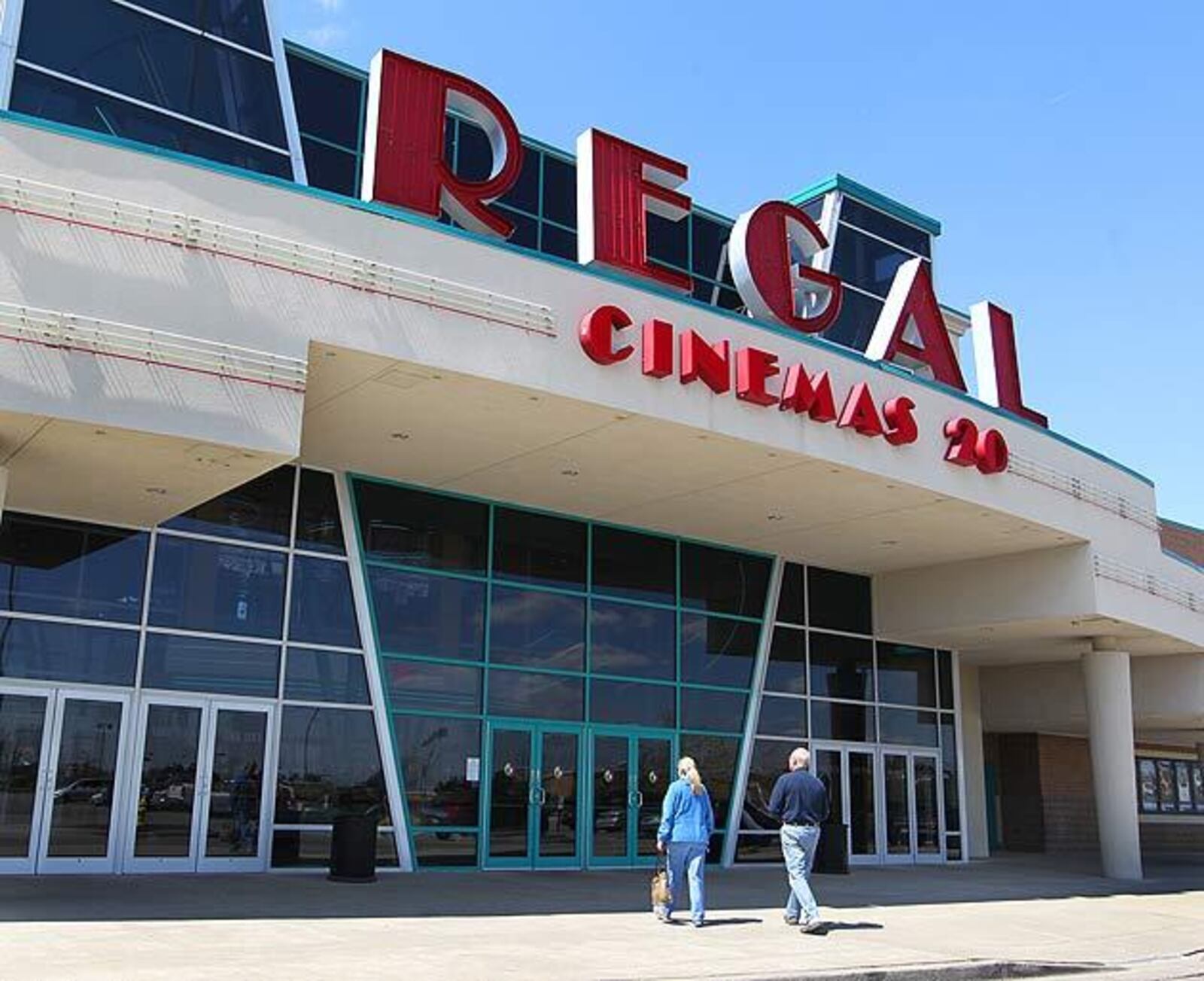 Theare exterior at Fairfield Commons, Beavercreek. Regal Entertainment Group's upcoming 14-screen movie theater at the Village at Austin Landing will give the area more competition in a movie theater industry that last year made $10.2 billion ticket sales and improved 19.6 percent in the first quarter of 2012 compared with 2011. Industry leaders say technology updates and theater placement are important in competition, which can hurt smaller theaters. Take, for example, the site of the former Showcase Cinemas Cross Pointe, which closed around the time The Greene opened and has been since razed.