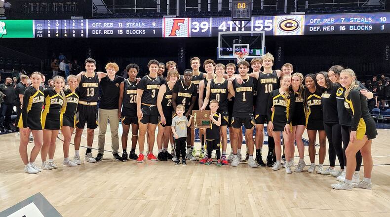 Centerville beat Fairfield 55-39 in their Division I regional basketball final Saturday. March 12, 2022 at Xavier University's Cintas Center in Cincinnati. NICK GRAHAM/STAFF