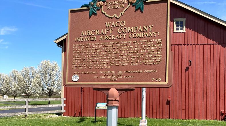 The Ohio Historical Marker for WACO Aircraft Company in Lorain. Source: RemarkableOhio.org