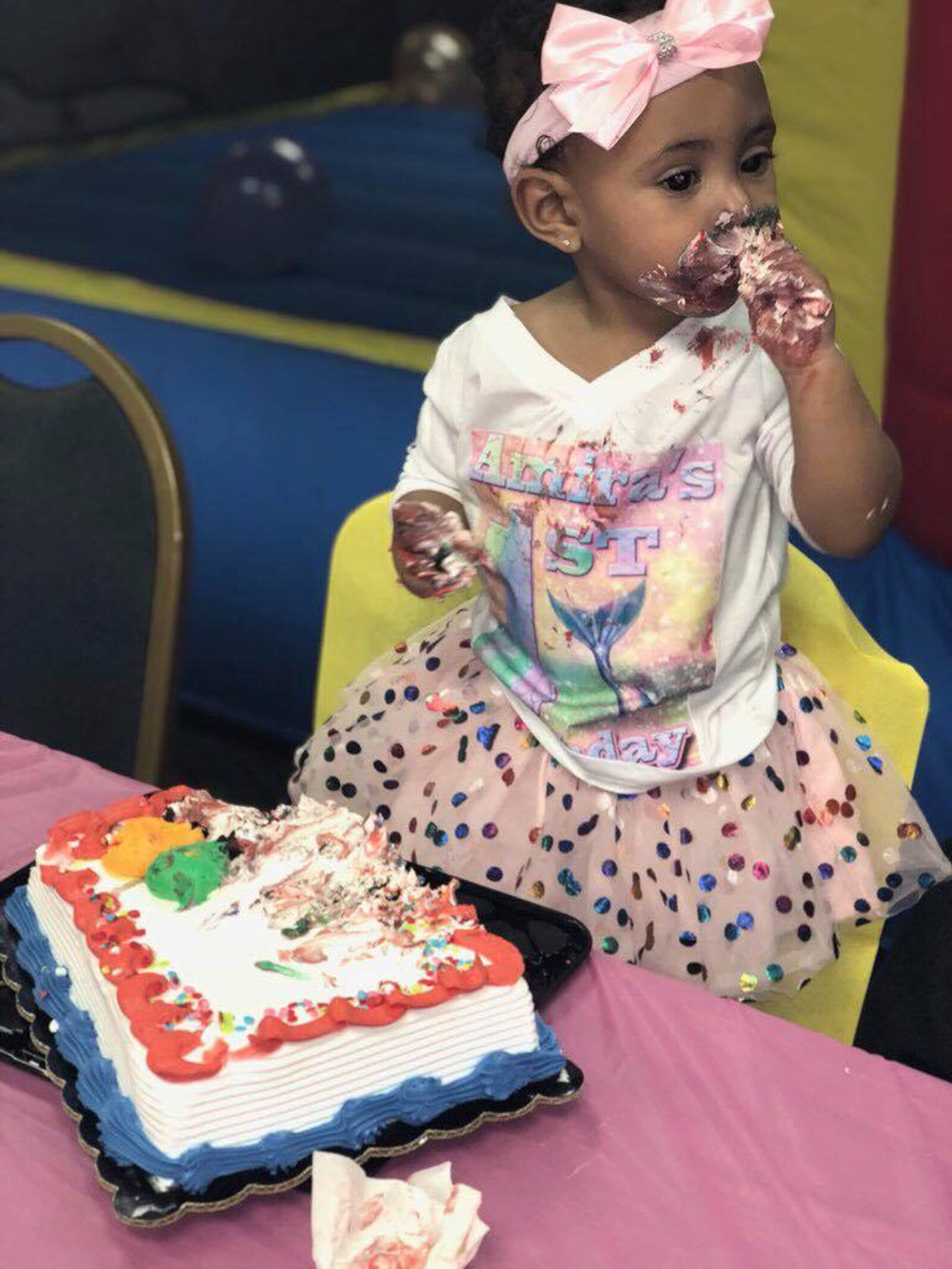 Amira Yvonne Glenn turned 1 on November 19. A video the of the Beavercreek baby getting her first shampoo  from a Miami Valley Hospital nurse went viral last year.  Amira is the daughter of Taveon Glenn and Sierra Still.