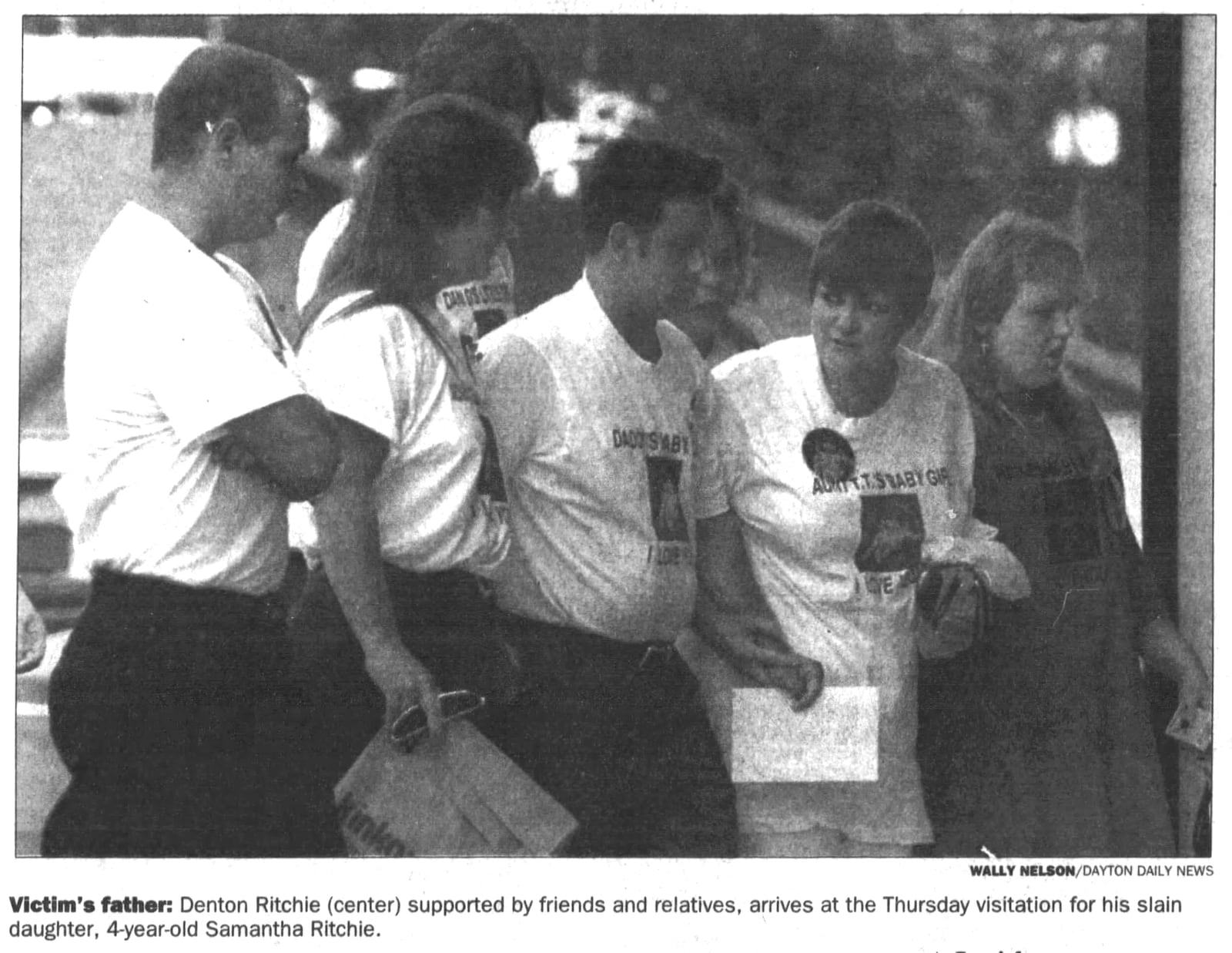 Denton Ritchie, center, father of Samantha Ritchie. DAYTON DAILY NEWS ARCHIVES