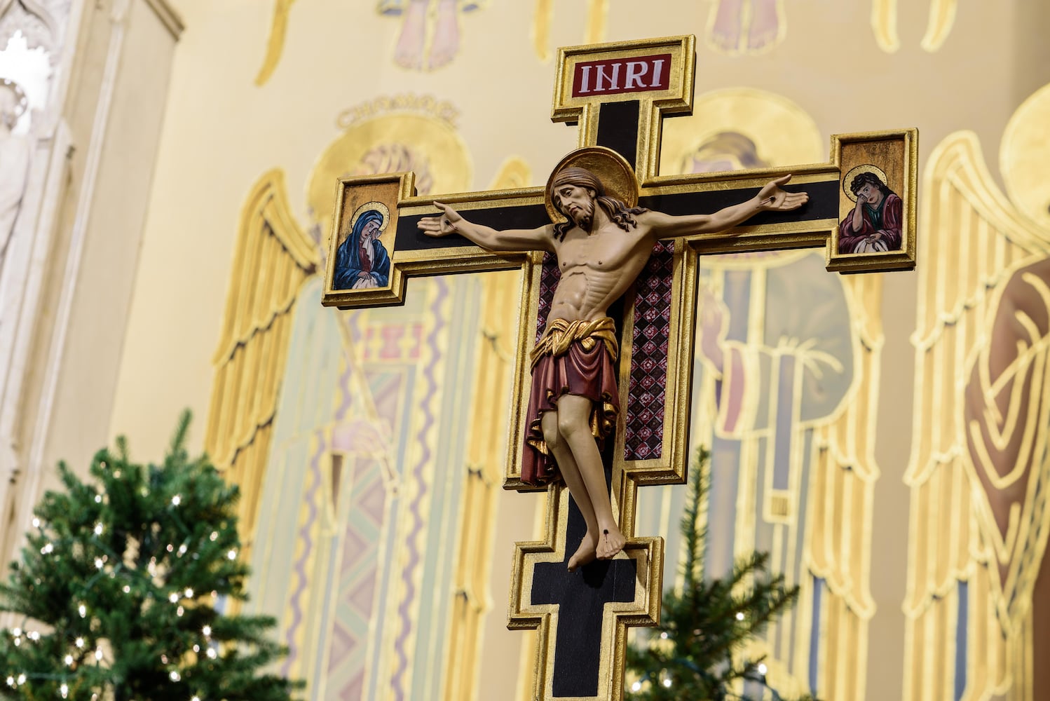 PHOTOS: A look inside Holy Angels Catholic Church decorated for Christmas
