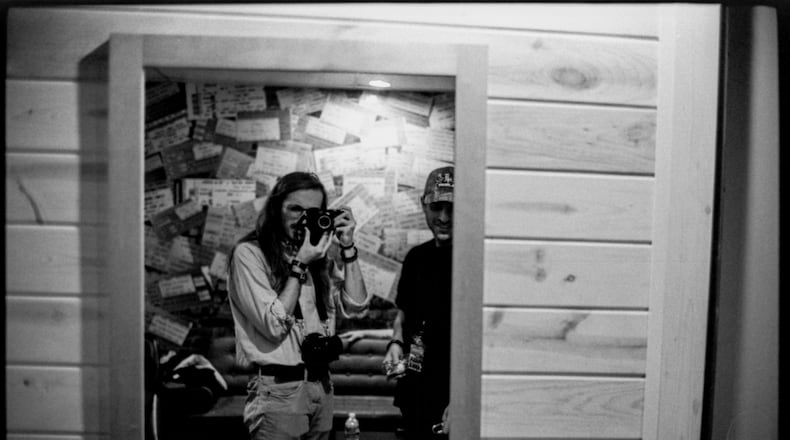 Jake Schneider taking a mirror photo in a green room somewhere. JAKE SCHNEIDER/CONTRIBUTED