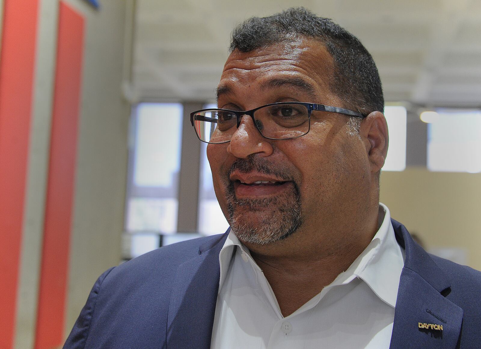 Chris Shaw,  talks Wednesday, June 23, 2021 about the upcoming deadline to renew driver licenses. Ohio residents have until July 1 to renew their drivers’ licenses and tags that expired on or after March 9, 2020 without penalty. MARSHALL GORBY\STAFF