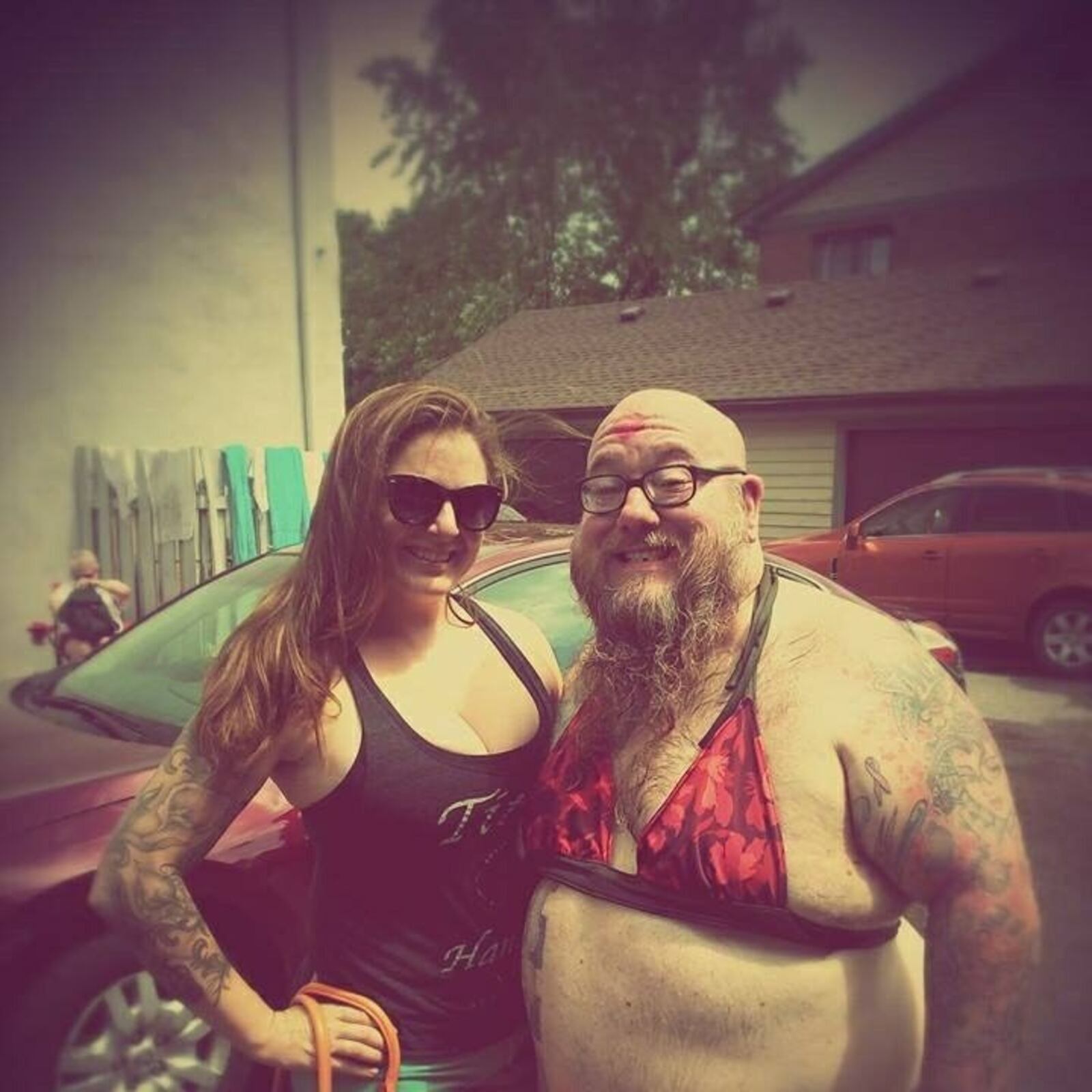 Daytonian of the Week Rachel Jansen.  She is pictured with Brad Darrell.