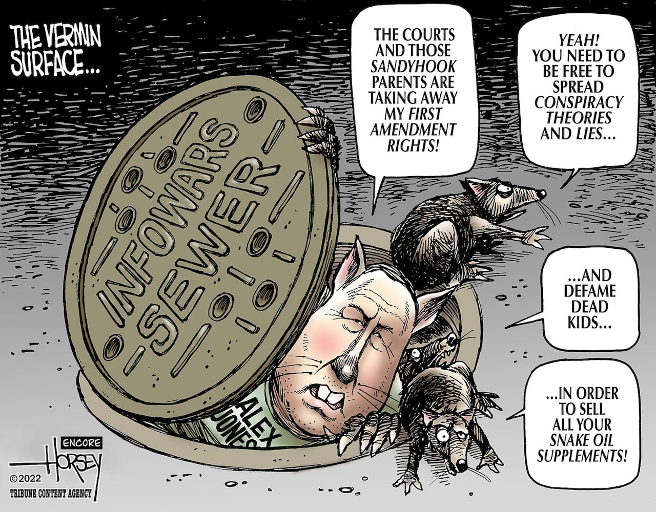 WEEK IN CARTOONS: Pelosi’s trip, Alex Jones, Kansas abortion vote and more