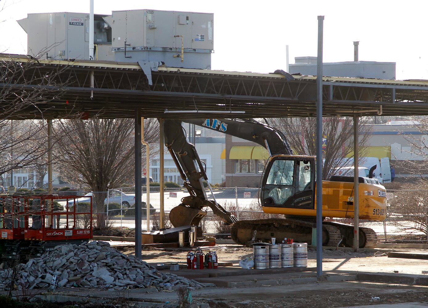 Construction for Giordano's Pizza, Jason's Deli is underway at the former Logan's Roadhouse