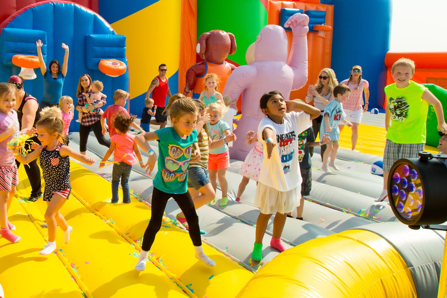 PHOTOS: The World’s Largest Bounce House is inflated fun