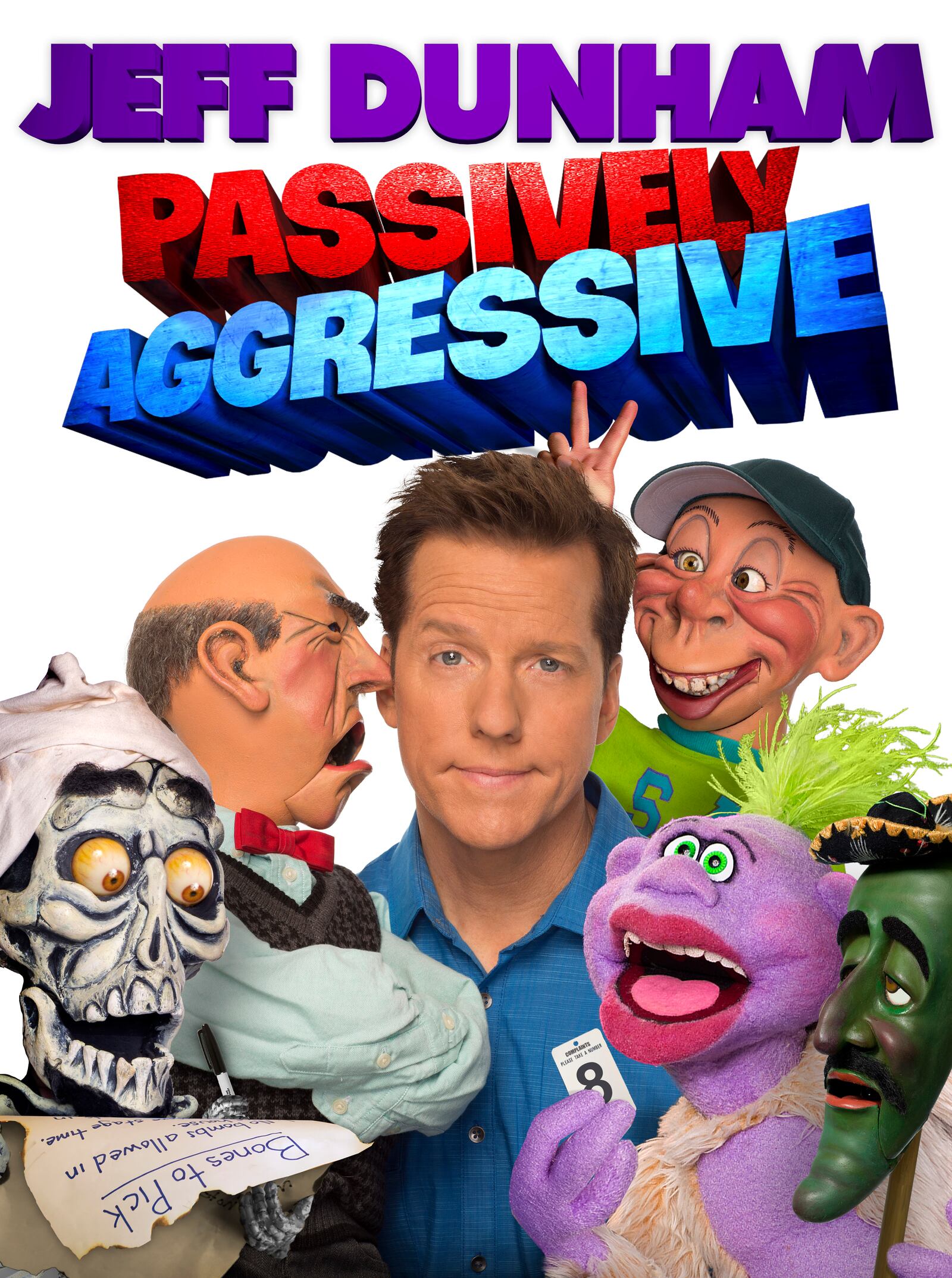 Comedian and ventriloquist Jeff Dunham is bringing his cast of characters on the road for his 60-city Passively Aggressive tour, which includes a Jan. 14, 2018 stop at Wright State University’s Nutter Center. CONTRIBUTED