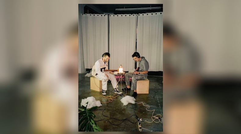 Alec Snead (right) and Noah Fogg have released music on their own and with other projects but the musicians celebrate the release of their debut duo album, “Telegraphic,” at Saturday Studio in Dayton on Saturday, Nov. 11. CONTRIBUTED