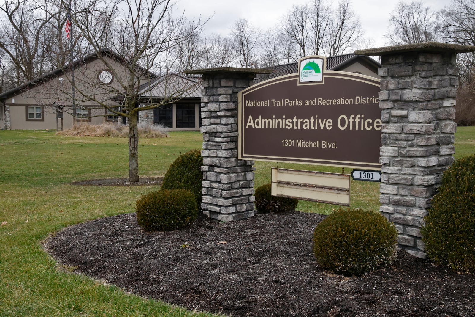 The National Trail Parks and Recreation District offices at 1301 Mitchell Blvd. Friday, Dec. 29, 2023. BILL LACKEY/STAFF