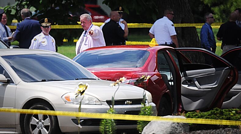 Police were conducting a gun violence reduction blitz and were monitoring a man suspected in other violent crimes at the time of the officer-involved shooting, Dayton Police Chief Richard Biehl said. Staff photo by Marshall Gorby