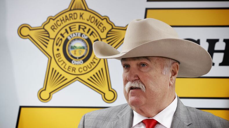 Butler County Sheriff Richard Jones announced this week his deputies and ICE agents arrested 23 in what was a called a "targeted operation" across multiple locations in Butler County. NICK GRAHAM/STAFF