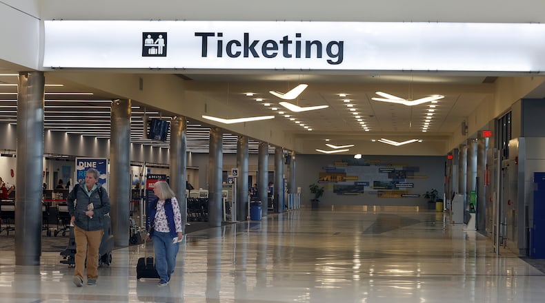 Dayton International Airport, Wednesday, Feb. 12, 2025. MARSHALL GORBY\STAFF
