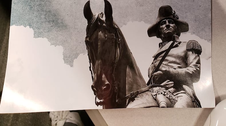 A poster found at Wright State this week. The group Identity Evropa is a known white supremacist organization.