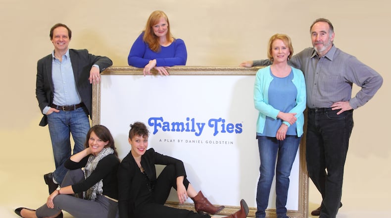 Meet the cast of “Family Ties.” (clockwise from top left) Jim Stanek, Sarah Mackie, Eve Plumb, Lawrence Redmond, Thea Brooks and Maggie Lou Rader. Photo submitted by Scott J. Kimmins.