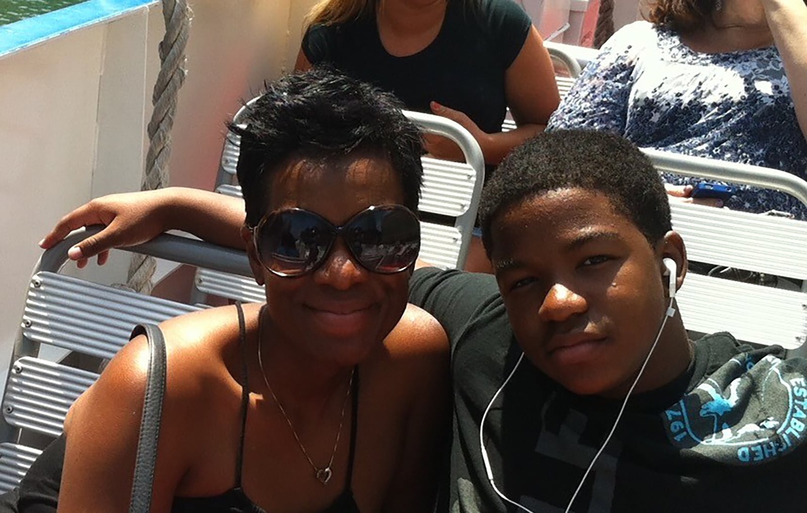 Demarus Crawford-White with her son Zachary (Right) in 2012 sightseeing in Chicago. She describes Zachary as "my favorite success story." CONTRIBUTED