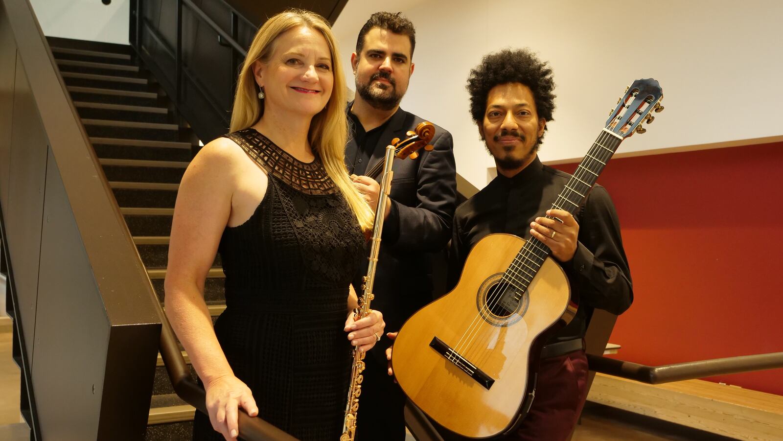 University of Dayton’s ArtsLIVE launches its 2022-2023 season with Trio Virado in a Vanguard Legacy Concert in UD’s Sears Recital Hall on Sunday, Oct. 9.