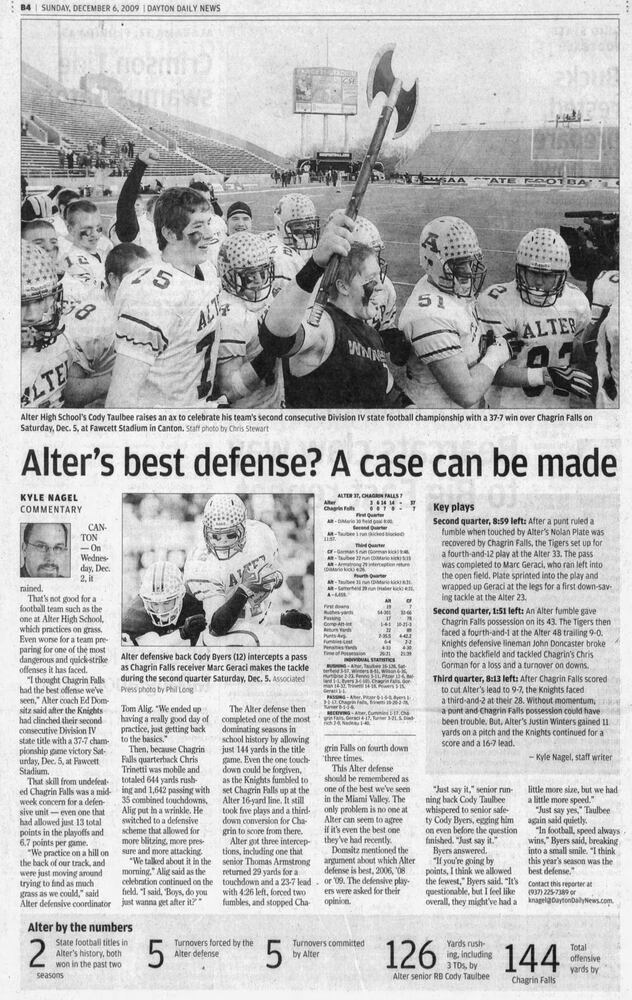 high school football champions pages