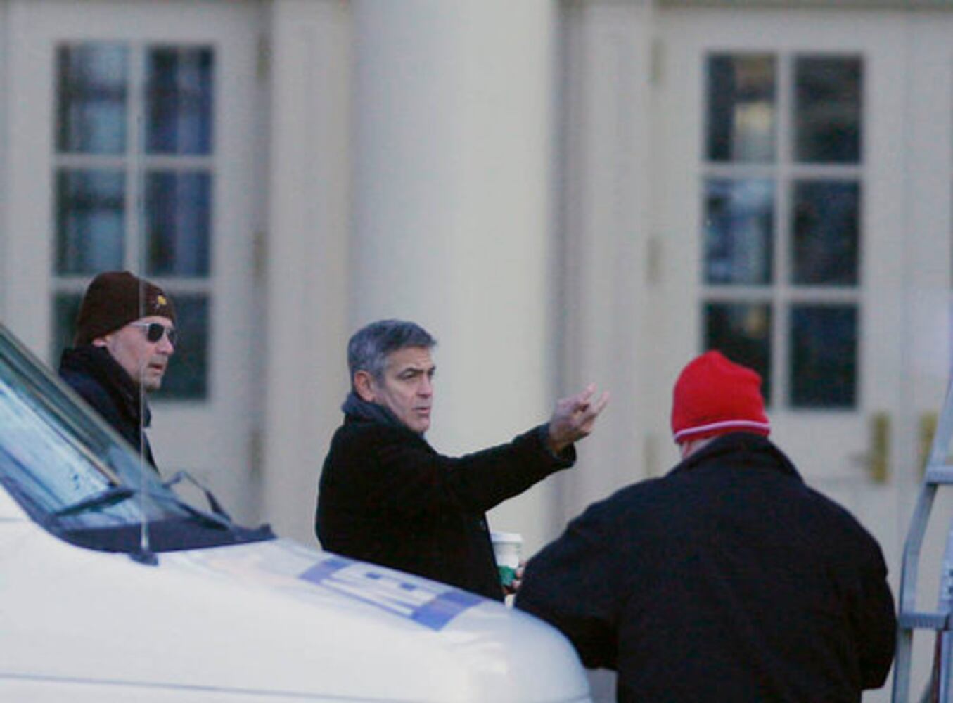 George Clooney filming at Miami