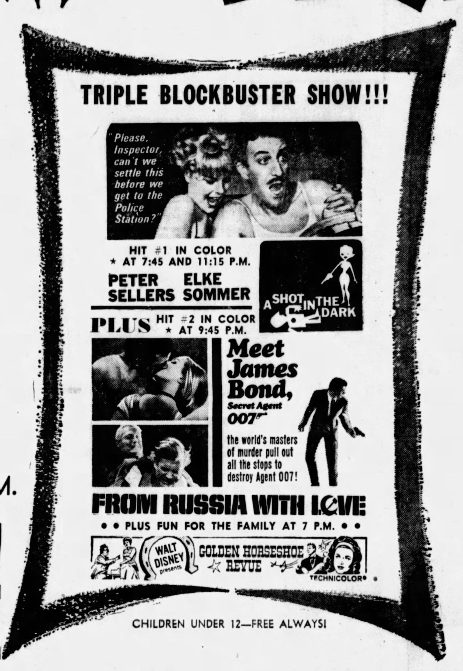 The Southland 75 drive-in movie theater opened in 1964. The first movies shown were Walt Disney’s Golden Horseshoe Revue, A Shot in the Dark starring Peter Sellers, and From Russia with Love.  DAYTON DAILY NEWS ARCHIVES.