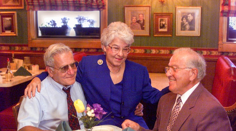Siblings Leo, left, Gloria, and Tony Anticoli are closed their restaurant Anticoli's on Salem after 50 years in that location. Gloria, who is said to be the heart and soul of the business retired. Their parents, Antonio and Sarah Anticoli, opened their first restaurant in Dayton in 1931.
