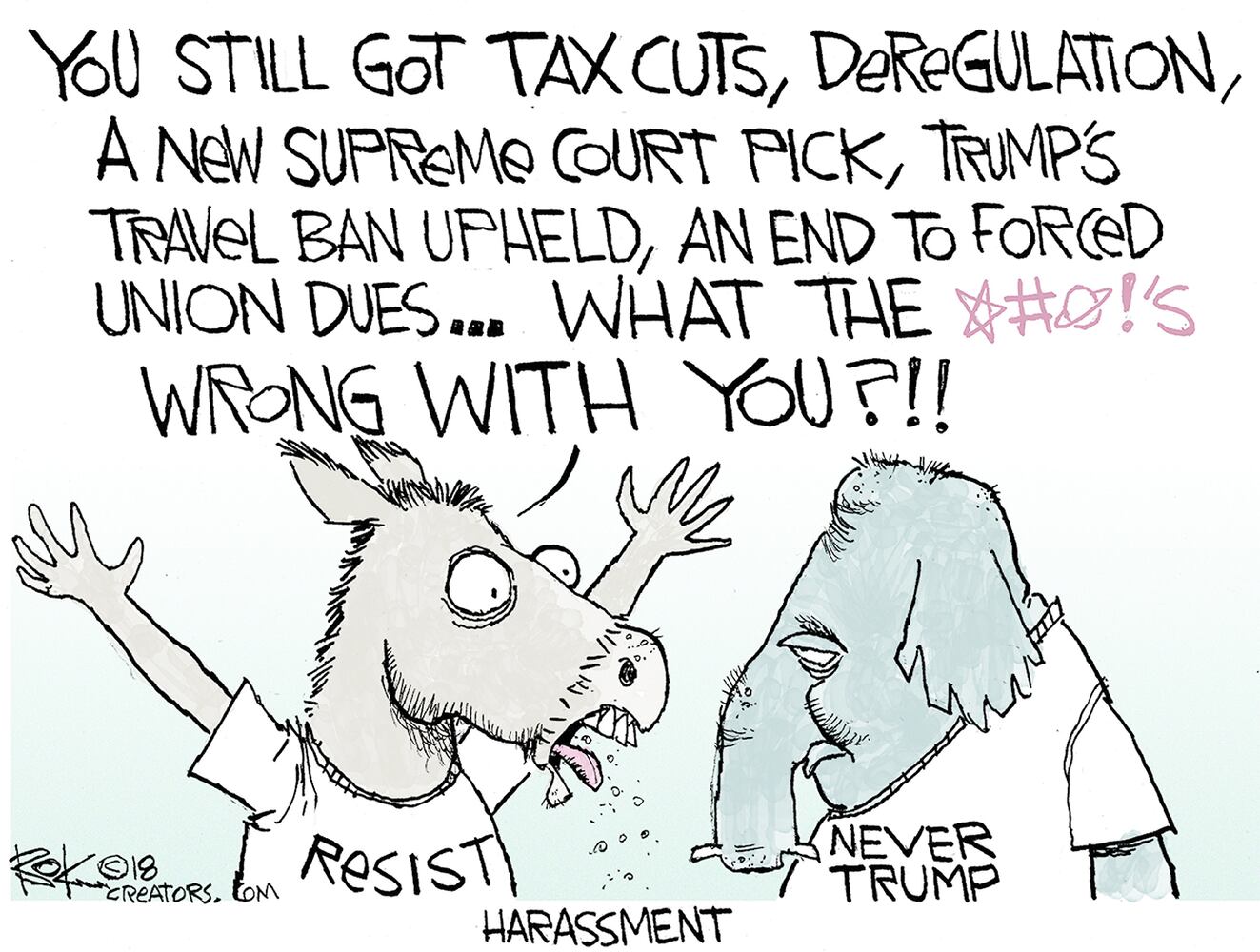 Week in cartoons: Supreme Count rulings, Harley-Davidson, and more