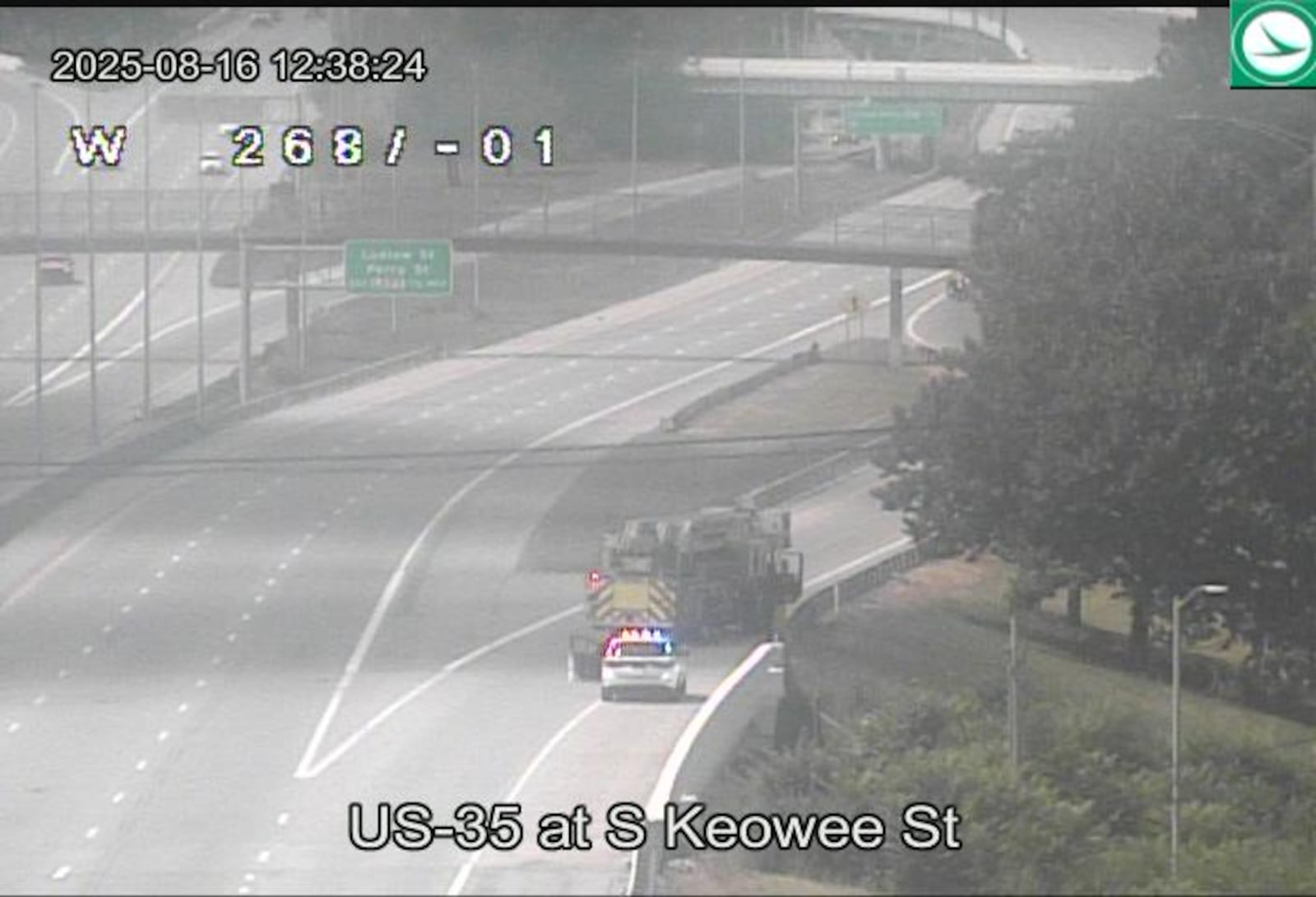Some type of incident on U.S. 35 has temporarily closed lanes in Montgomery County Saturday afternoon.
