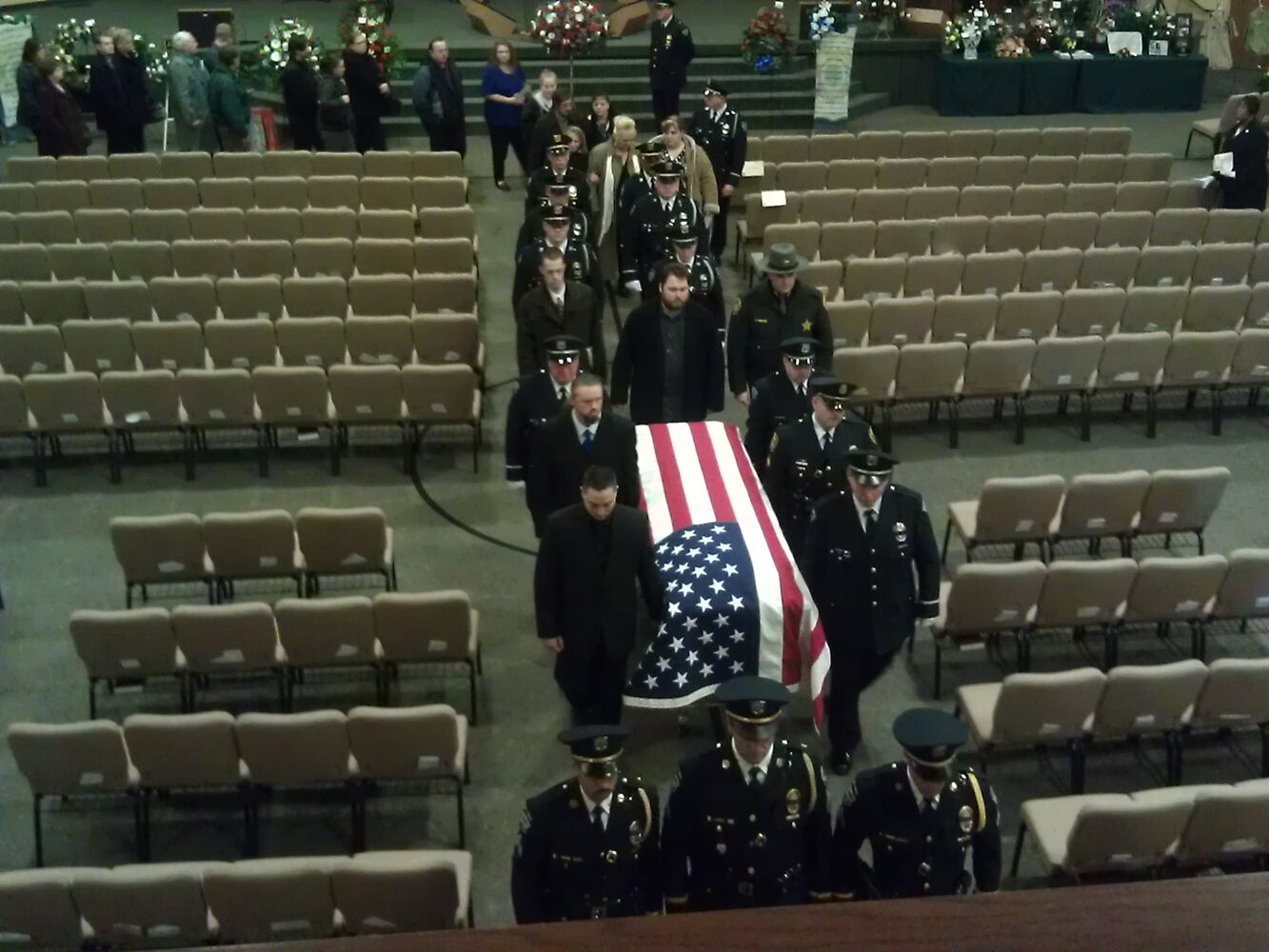 Officer Yaney funeral service