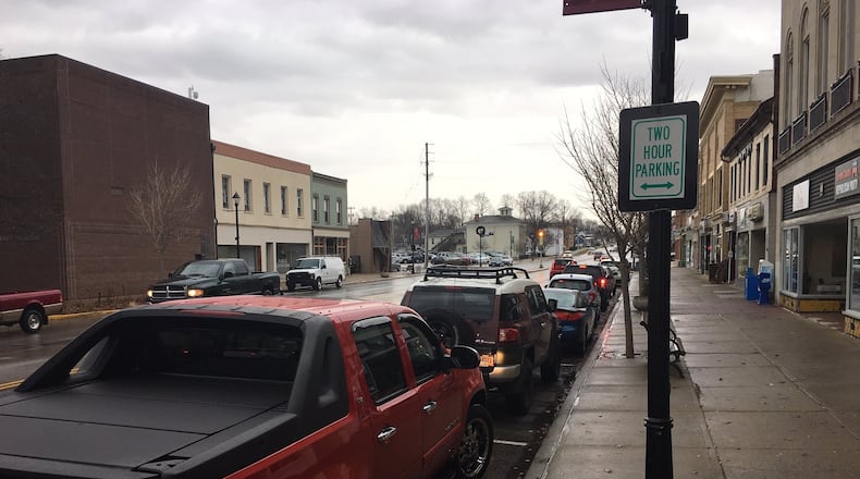 Xenia officials have overhauled the city’s parking ordinance, decriminalizing parking violations and extending parking time from two to three hours. RICHARD WILSON/STAFF