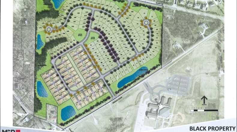 A rendering of new subdivision in Sugarcreek Twp. proposed by Cincinnati-based HPA Development Group, Inc.