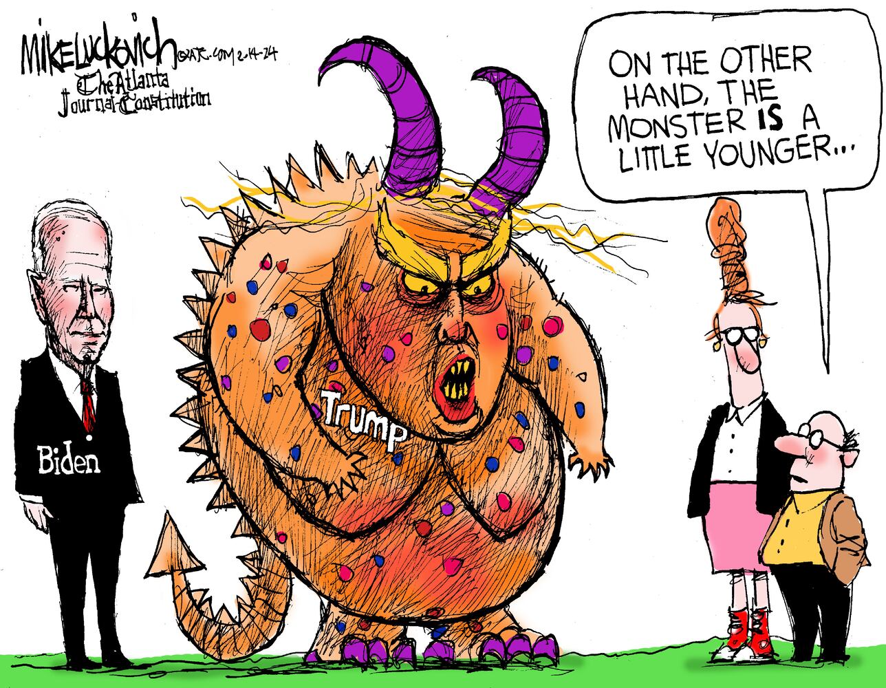 CARTOONS: Mike Luckovich, Feb. 18, 2024